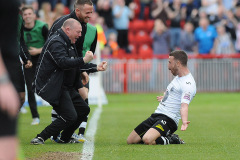 James Marwood of Gateshead FC celebrates scoring the opening goal of the game - Gateshead vs Grimsby Town - Skrill Conference Premier Promotion Play-Off Semi-Final 2nd Leg Football at the Gateshead International Stadium - 04/05/14 - MANDATORY CREDIT: Steven White/TGSPHOTO - Self billing applies where appropriate - 0845 094 6026 - contact@tgsphoto.co.uk - NO UNPAID USE James Marwood of Gateshead FC celebrates scoring the opening goal of the game - Gateshead vs Grimsby Town - Skrill Conference Premier Promotion Play-Off Semi-Final 2nd Leg Football at the Gateshead International Stadium - 04/05/14 - MANDATORY CREDIT: Steven White/TGSPHOTO - Self billing applies where appropriate - 0845 094 6026 - contact@tgsphoto.co.uk - NO UNPAID USE