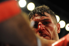 Brian Rose (black shorts) defeats Carson Jones on points during a Boxing show at Craven Park Stadium, Hull, United Kingdom, promoted by Matchroom Sports on 01/08/2015 Brian Rose (black shorts) defeats Carson Jones on points during a Boxing show at Craven Park Stadium, Hull, United Kingdom, promoted by Matchroom Sports on 01/08/2015