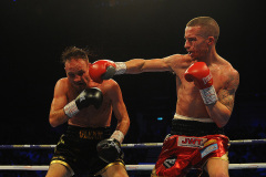 Robbie Davies Jnr defeats Glenn Foot during a Boxing Show at the Metro Radio Arena on 13th October 2018