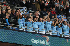 Manchester City celebrate winning the Capital One Cup - Sunderland vs Manchester City - Capital One Cup Final Football at Wembley Stadium, London - 02/03/14 - MANDATORY CREDIT: Steven White/TGSPHOTO - Self billing applies where appropriate - 0845 094 6026 - contact@tgsphoto.co.uk - NO UNPAID USE Manchester City celebrate winning the Capital One Cup - Sunderland vs Manchester City - Capital One Cup Final Football at Wembley Stadium, London - 02/03/14 - MANDATORY CREDIT: Steven White/TGSPHOTO - Self billing applies where appropriate - 0845 094 6026 - contact@tgsphoto.co.uk - NO UNPAID USE