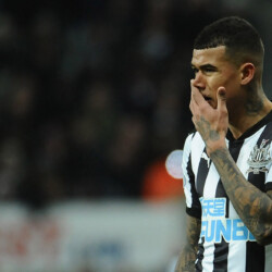 Kenedy of Newcastle United during Newcastle United vs Burnley, Premier League Football at St. James' Park on 31st January 2018 Newcastle United vs Burnley, Premier League, Football, St. James